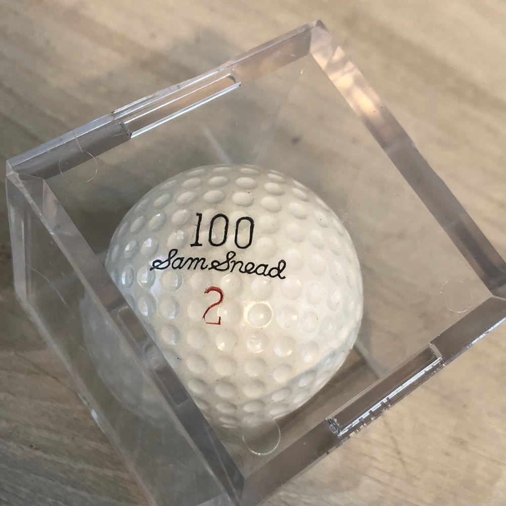 Wilson Sam Snead 100 Signature Collectible Golf Ball in Case Pls Read Great Gift